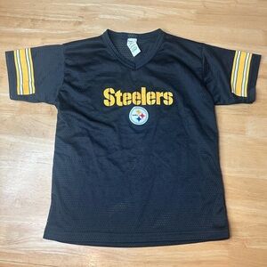 VTG Pittsburgh Steelers Franklin NFL Youth Blank Black Football Jersey - Sz M